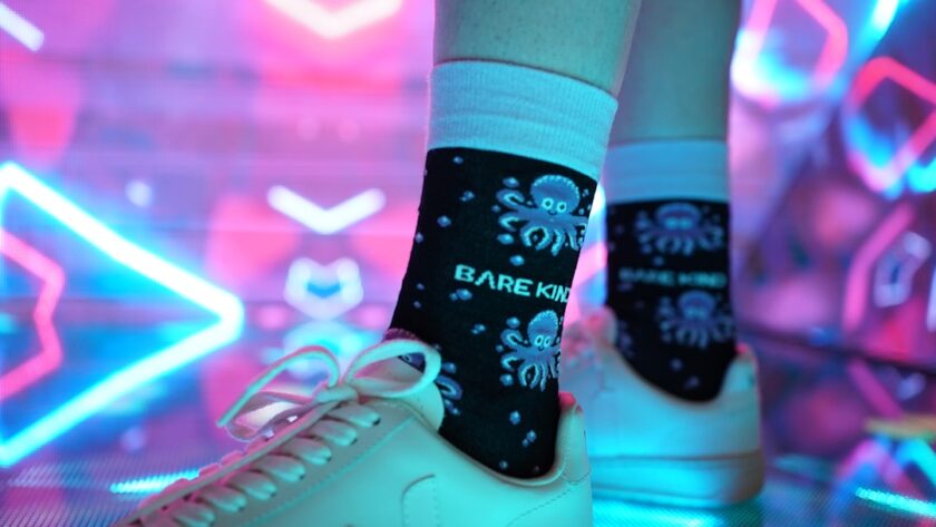 Photo over-the-knee socks