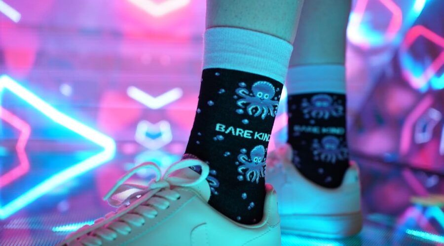 Photo over-the-knee socks