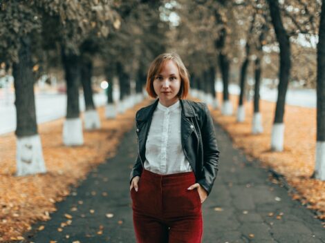 Photo leather pants