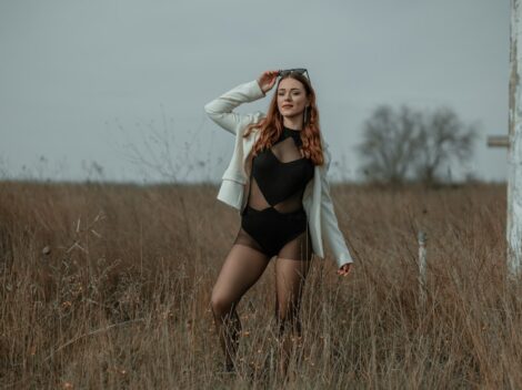 Photo lace bodysuit